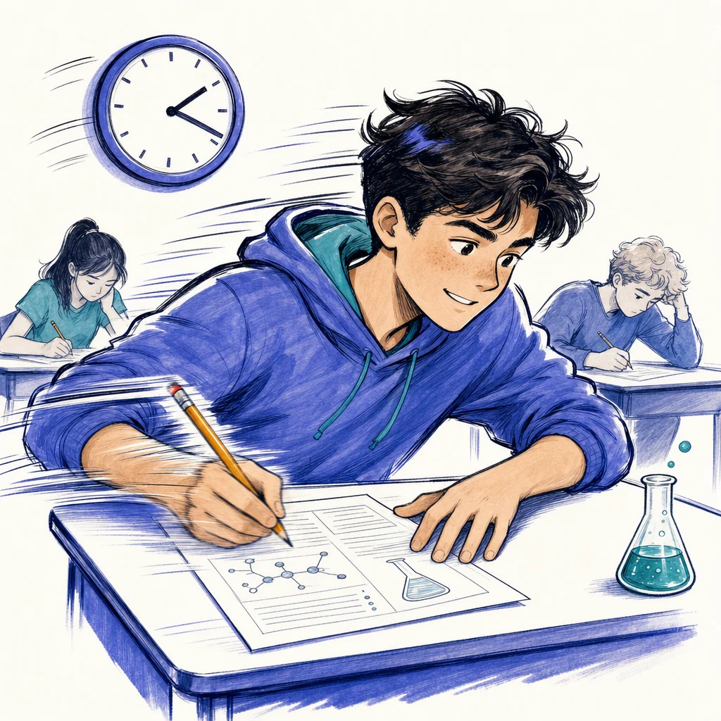 Working the ACT against the clock with a science beaker