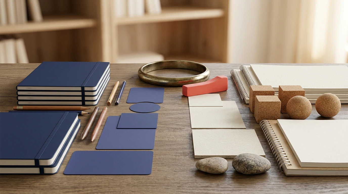 choosing prep: Express the decision or product difference through a concrete action and two clearly different study paths, without competitor logos or a literal split-screen template