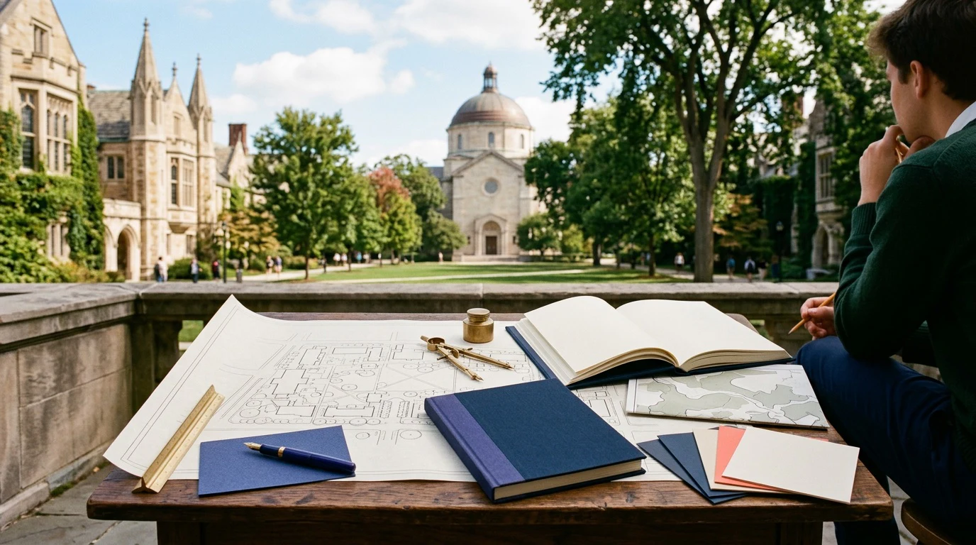 Good SAT score for Notre Dame: an admissions-planning scene tied to the named college context without logos or an exact campus claim